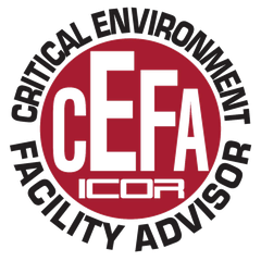 Selo CEFA — Critical Environment Facility Advisor, credencial do ICOR