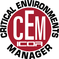Selo CEM — Critical Environments Manager, credencial do ICOR